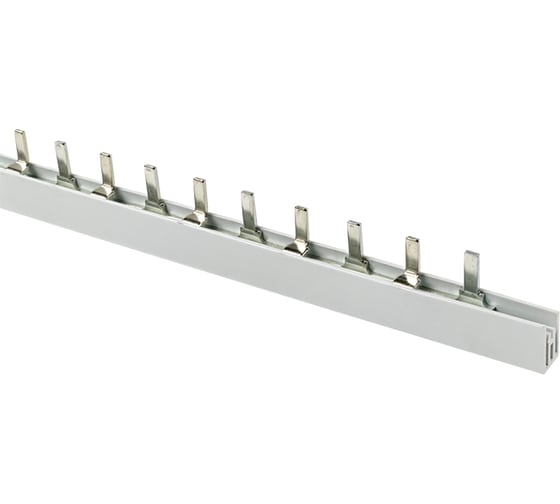 Изображение товара Соединительная шина EKF типа PIN для 2-фазной нагрузки, 100А, 54 модуля pin-02-100