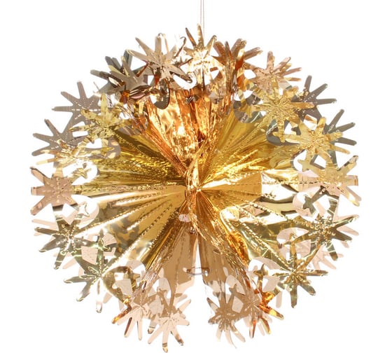 Изображение товара Украшение фольгированное Серпантин "Волшебный шар" d-30 см, Шампань 202-430