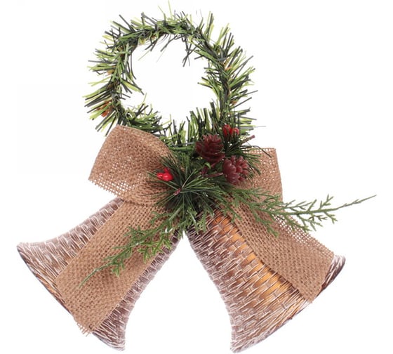 Изображение товара Украшение новогоднее Серпантин "Зимний колокольчик" 19х10х13 см, золото 196-0214