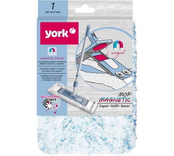 Изображение товара Запаска для плоского мопа YORK МАГНЕТИК 081700