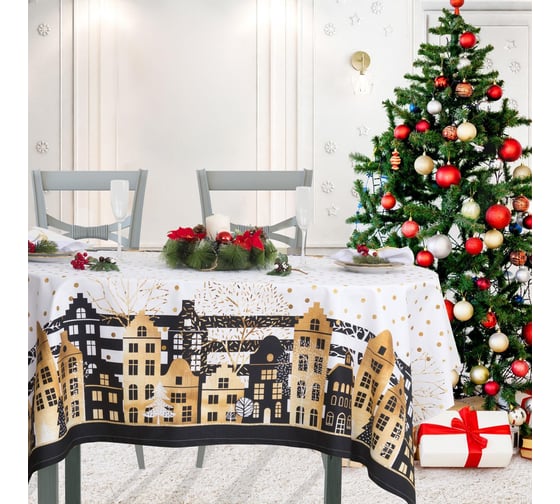 Изображение товара Скатерть Этель Золотой город 147x180 см, 100% хлопок, саржа 190 гр/м2, с ГМВО 3629012