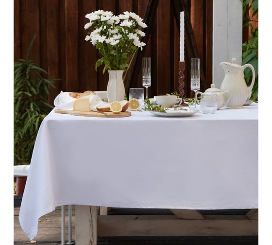 Изображение товара Скатерть Этель Kitchen 150x110 см, белый, 100% хлопок, саржа 190 г/м2 10416626