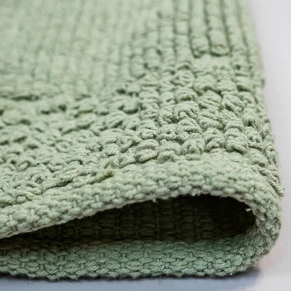 Изображение товара Коврик для ванной Bath Plus Bubble хлопок, 50х80 см, зеленый 5596-4