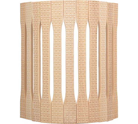 Изображение товара Угловой абажур для светильника Банные Штучки липа, с орнаментом Рогожка, 31х9х22 см, 3 33423