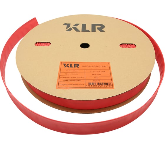 Изображение товара Термоусадочная трубка KLR KLR-GSHS-Z-2X-31.8-RD 31.8/15.9мм/Коэффициент усадки: 2:1/Цвет: Красный 5320318