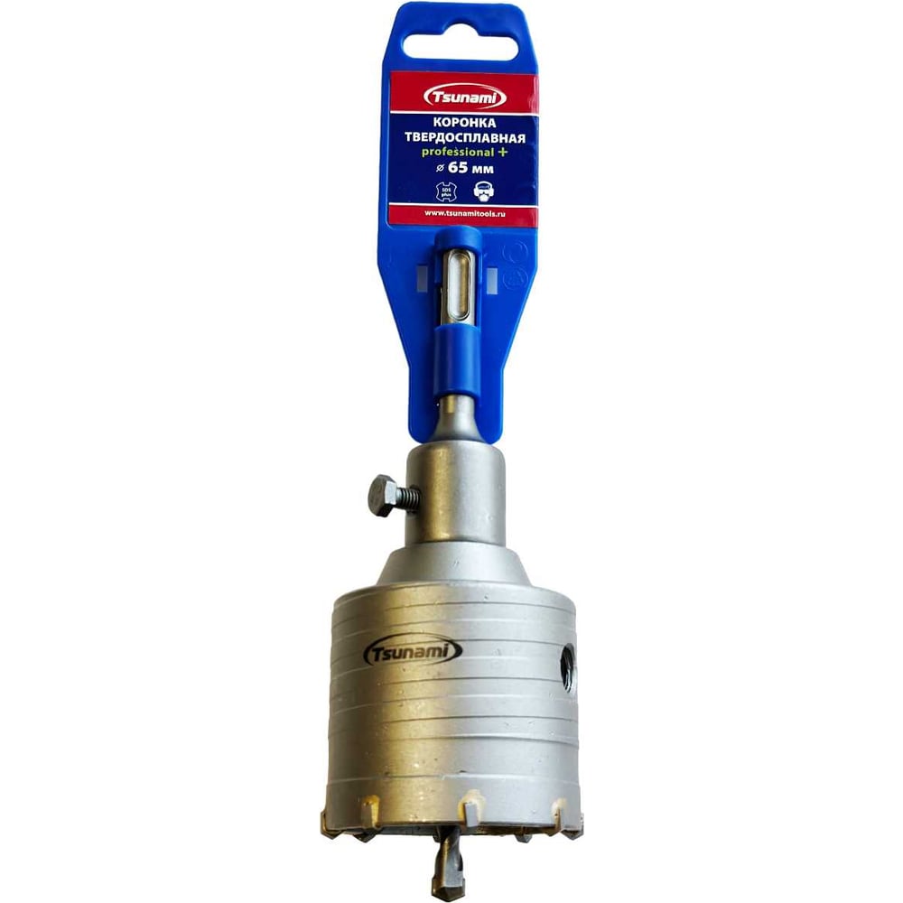 Изображение товара Твердосплавная коронка 65 мм SDS-plus PROFESSIONAL+ Tsunami T11610220000065