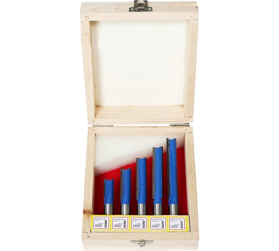 Изображение товара Набор фрез по дереву (5 шт; хвостовик 12 мм) ДИОЛД 90101002