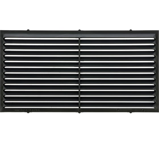 Изображение товара Решетка вентиляционная вытяжная 110х220 мм, материал пластик, Серия В, черный ВИЕНТО 1122В-черный