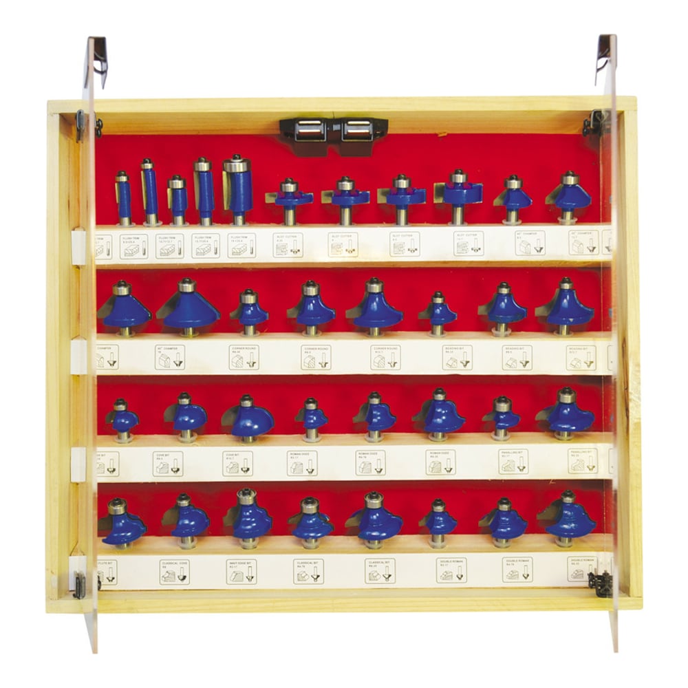 Изображение товара Набор фрез по дереву с хвостовиком 8 мм 35 шт DIOLD 90101026