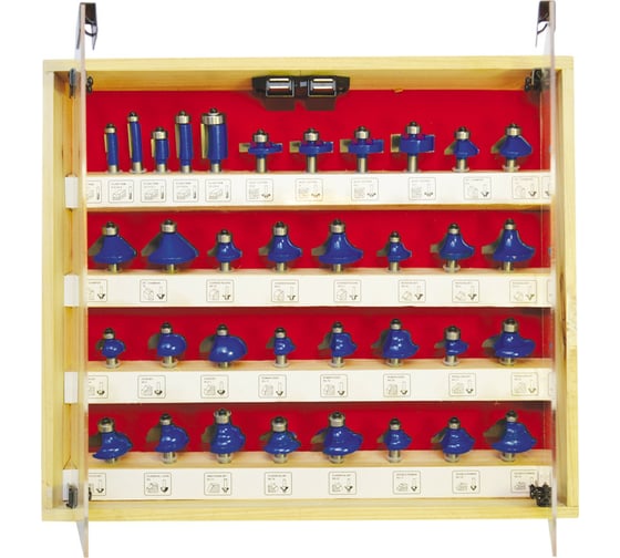 Изображение товара Набор фрез A по дереву (35 шт; хвостовик 8 мм) ДИОЛД 90101026