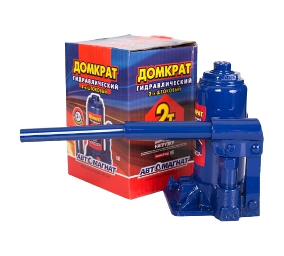 Изображение товара Домкрат АВТОМАГНАТ TUV 5 АМ 2 т, двухштоковый AM-13-K2-001