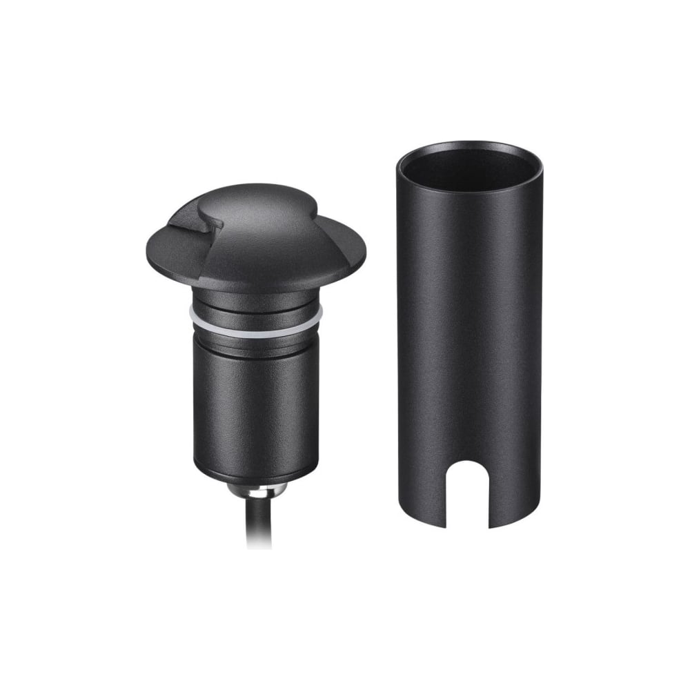 Изображение товара Встраиваемый грунтовый светильник ODEON LIGHT WALD 6662/2GL 3W черный IP67