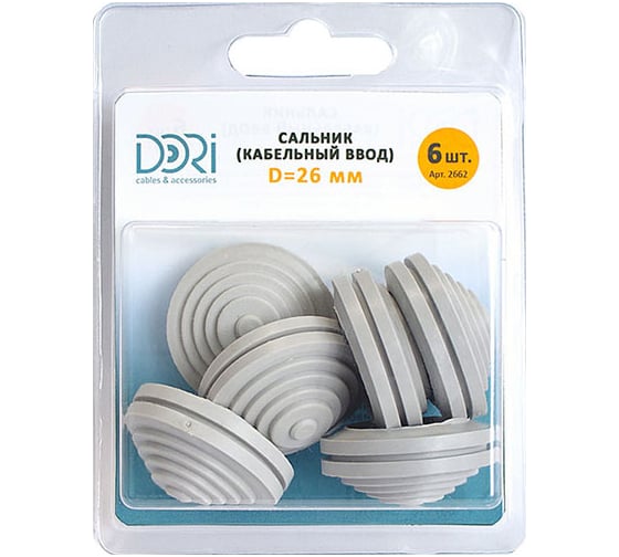 Изображение товара Сальник DORI d=26мм, D отверстия бокса 32мм, 6 штук/блистер 2862