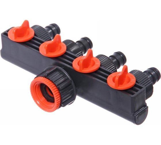 Изображение товара Распределитель на 4 канала 3/4", 4 штуцера Добросад 720-045