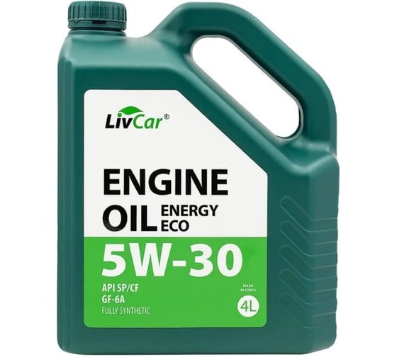 Изображение товара Масло моторное LIVCAR 5W-30 Engine Oil ENERGY ECO 5W-30 API SP/CF/GF-6A 4л LC1550530-004