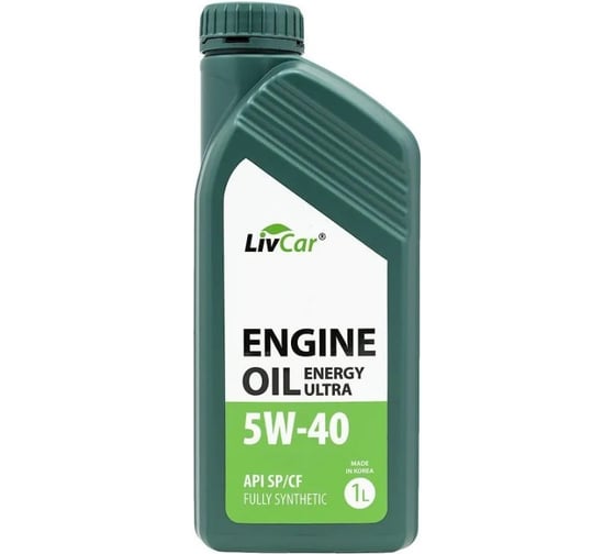 Изображение товара Масло моторное LIVCAR 5W-40 Engine Oil ENERGY ULTRA 5W-40 API SP/CF 1л LC1040540-001