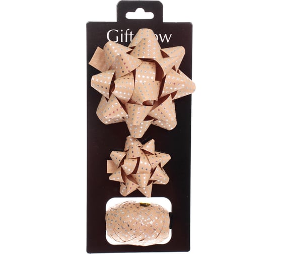 Изображение товара Набор для декорирования Серпантин "Звездное небо" бант 1,7 см, бант 1 см, лента 5 мм (10 м), Серебро 214-238