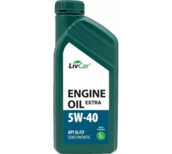 Изображение товара Масло моторное LIVCAR 5W-40 Engine Oil EXTRA 5W-40 API SL/CF 1л LC2610540-001