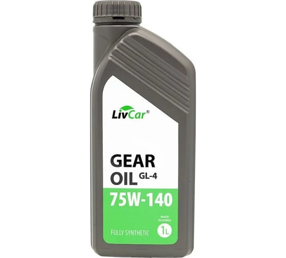 Изображение товара Масло трансмиссионное LIVCAR Gear Oil GL-4 75W140 1л LCGOL7514-001