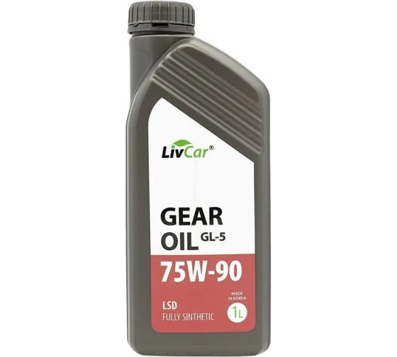 Изображение товара Масло трансмиссионное LIVCAR Gear Oil LSD GL-5 75W-90 1л LCLSD7590-001
