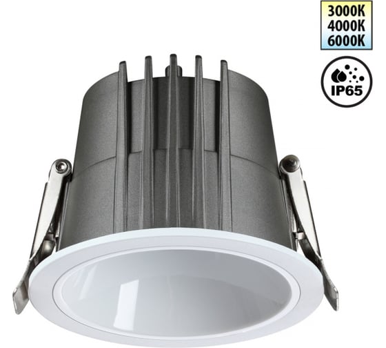 Изображение товара Встраиваемый светодиодный светильник с переключателем цветов Novotech 359424