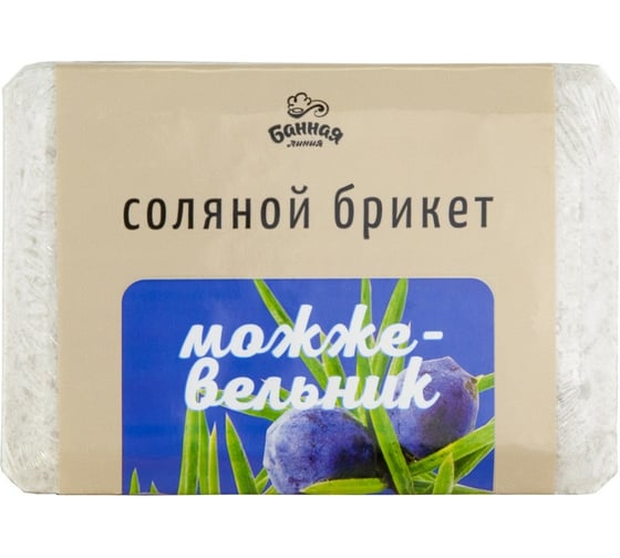 Изображение товара Соляной брикет БАННАЯ ЛИНИЯ Можжевельник, 1.2 кг 11-536