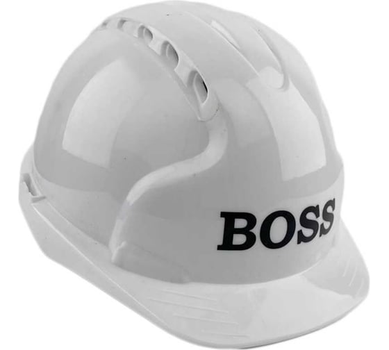 Изображение товара Каска белая с храповым механизмом FORT ЛОГОТИП BOSS 00501466263