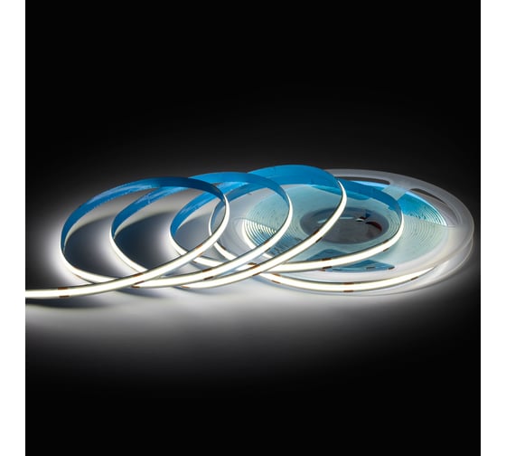 Изображение товара Светодиодная лента Apeyron 24В, 15Вт/м, COB, 560д/м, IP20, 1200Лм/м, подложка 8мм, 10м. 4000К 00-484