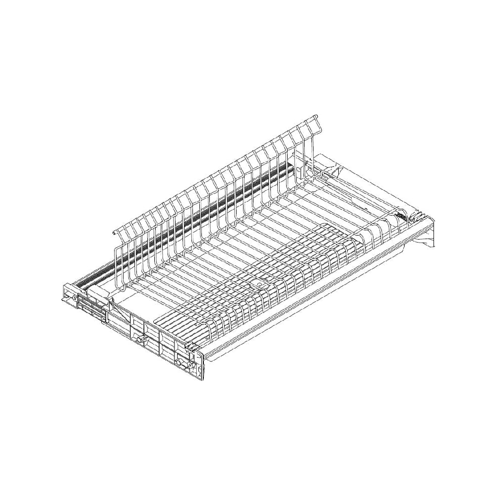 Изображение товара INOXA 1-уровневая сушка для посуды 450x320x180 хром пластиковый поддон