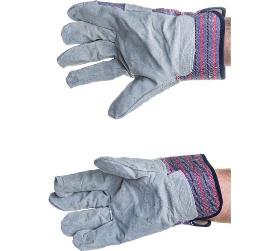 Изображение товара Спилковые комбинированные перчатки ZOLDER, размер 10.5, DH004