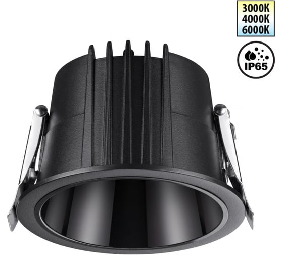 Изображение товара Встраиваемый светодиодный светильник с переключателем цветов Novotech 359427