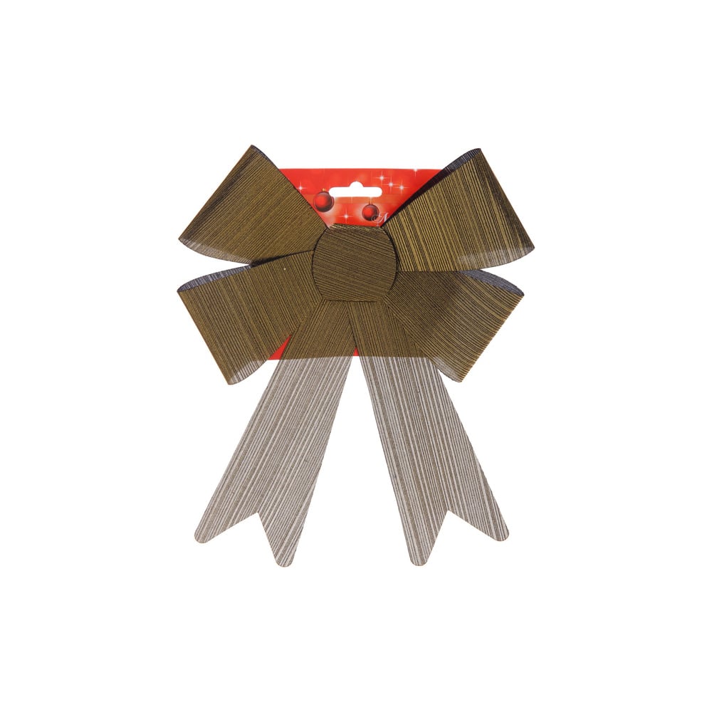 Изображение товара Бант на елку Серпантин Элегант 23*29 см темно-золотистый