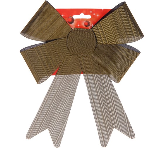 Изображение товара Бант на елку Серпантин "Элегант" 23*29 см, Черное золото 185-0717