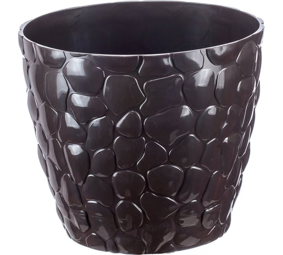 Изображение товара Кашпо IDEA КАМНИ D150 мм 1.4 л М 3172 коричневый ротанг