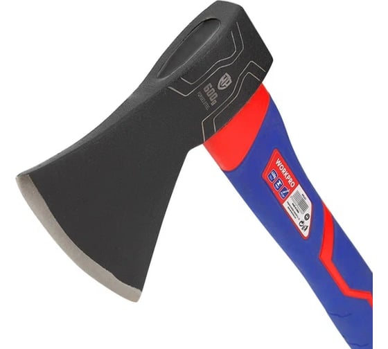 Изображение товара Топор с фиберглассовой рукояткой WORKPRO 600гр WP241043