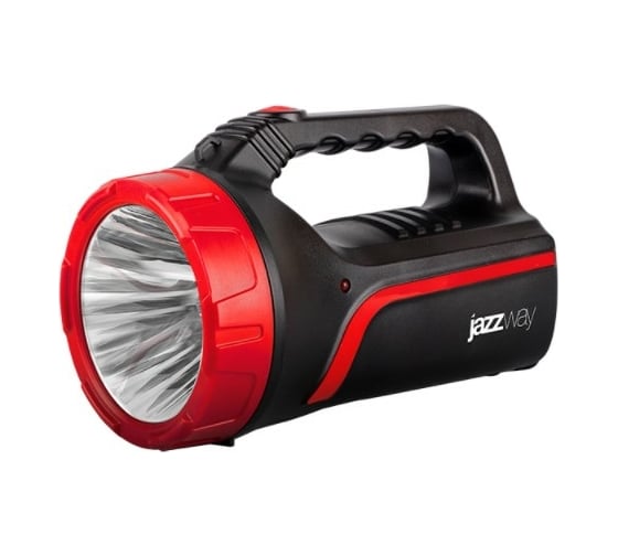 Изображение товара Фонарь-прожектор Jazzway Jаzzway аккумуляторный Accu6-L3W 3Вт 160лм/50лм аккумуляторный 2А.ч дальность луча прожектора 300м IP20 5014879