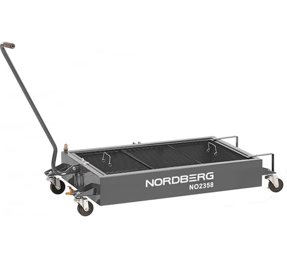 Изображение товара Емкость для сбора масла на колесах, 58 л, серая NORDBERG NO2358(G)