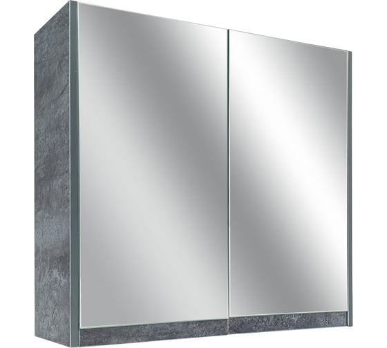 Изображение товара Зеркало со шкафом Doratiz Крит 80 цемент темный, цемент светлый 2711.169