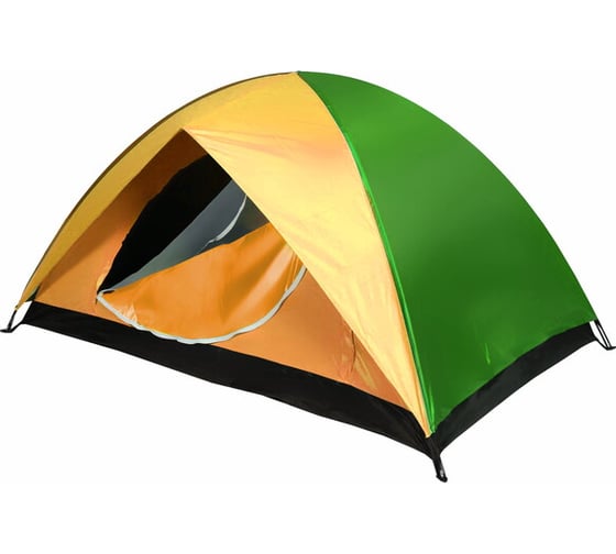 Изображение товара Палатка туристическая Турист мастер Десна-3, двухслойная, 200х200х135 см, желто-зеленый 805-058