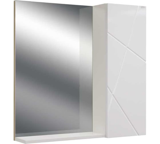 Изображение товара Зеркало со шкафом Doratiz Фьорд 70 белый, дуб Бунратти, правый 2711.160