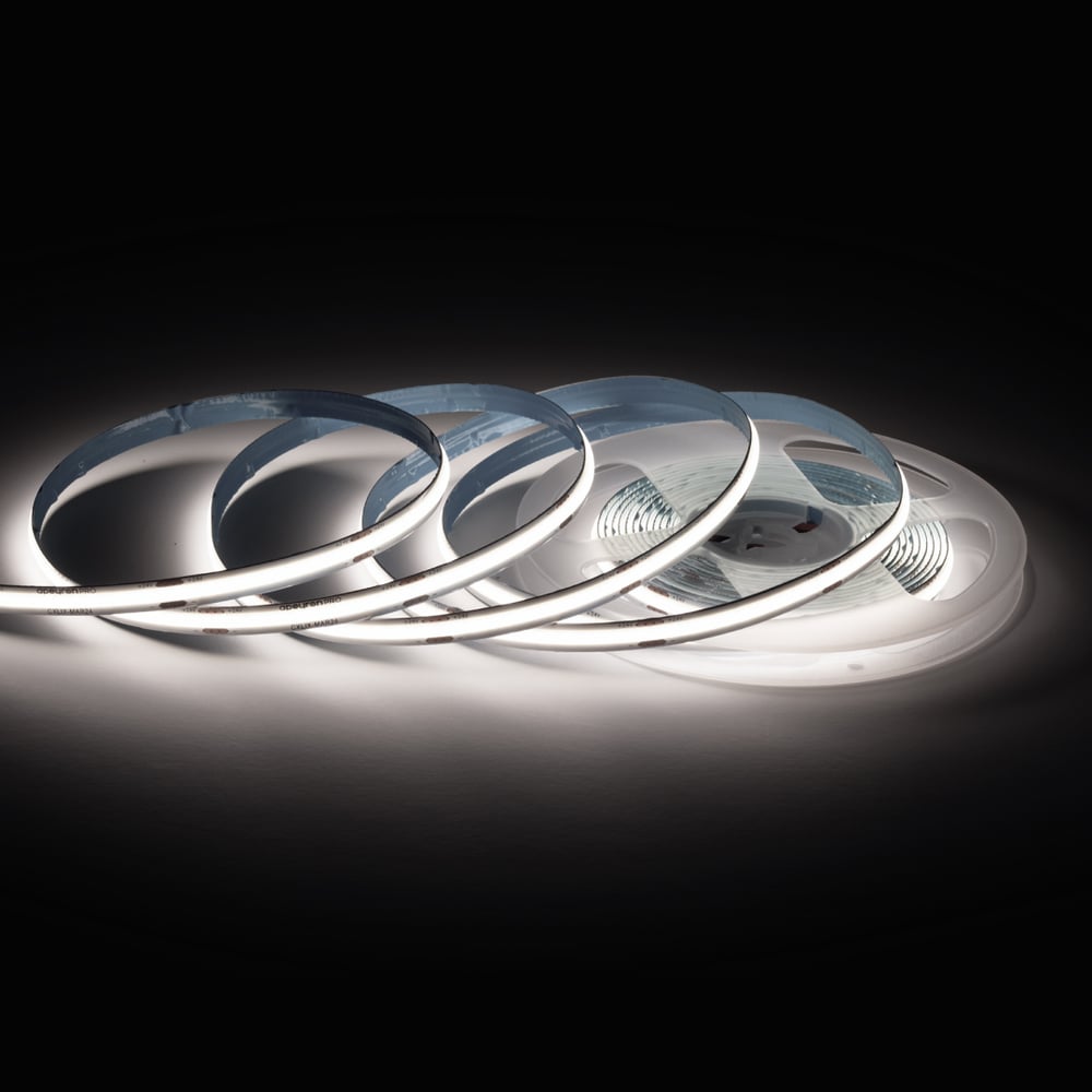 Изображение товара Светодиодная лента Apeyron 24В 15Вт/м COB IP20 5м дневной белый 4000K