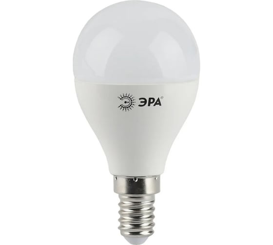 Изображение товара Набор лампочек ЭРА STD LED P455W840E14 светодиодные (EC) E14, 5 Вт, шар, нейтральный белый, 10 штук Б0056443