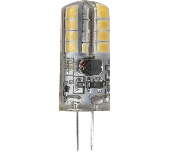 Изображение товара Набор лампочек ЭРА STD LED JC2,5W12V827G4 светодиодные (EC) G4, 2,5 Вт, капсула, теплый белый свет, 10 штук Б0056479