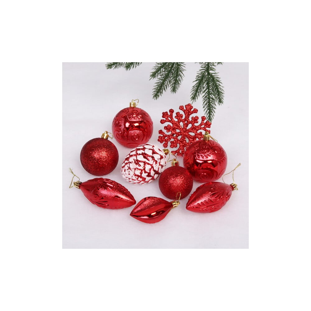 Изображение товара Набор украшений Серпантин Рождество, 26 предметов, красный