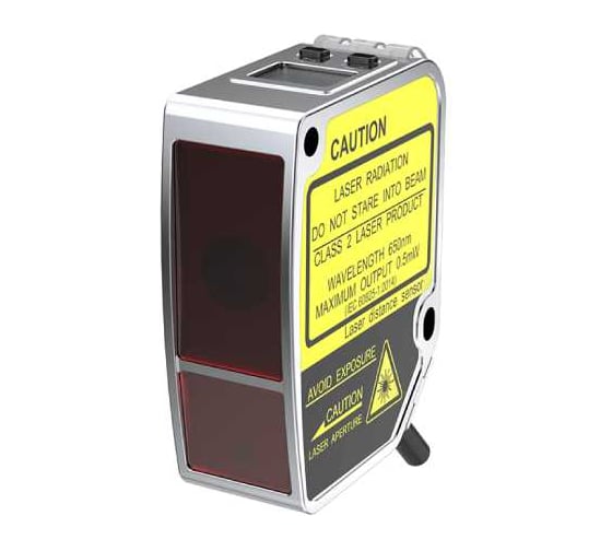 Изображение товара Лазерный датчик расстояния Lanbao PDA-CC50TGI, Sn=80-500 мм, аналоговый, 12 ... 24 DC, кабель 2м, 07-00035647