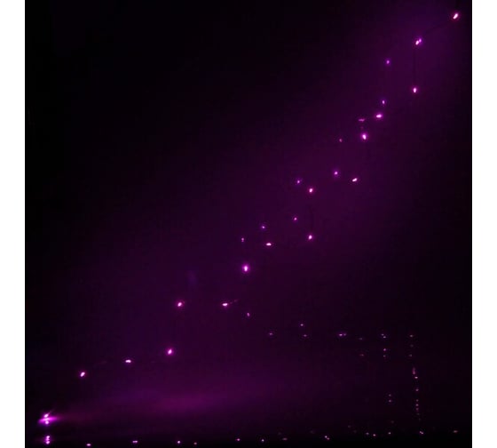 Изображение товара Гирлянда для дома Серпантин на батарейках 1,5 м, 15 ламп, LED, 1 режим, IP-20, Розовый 183-945