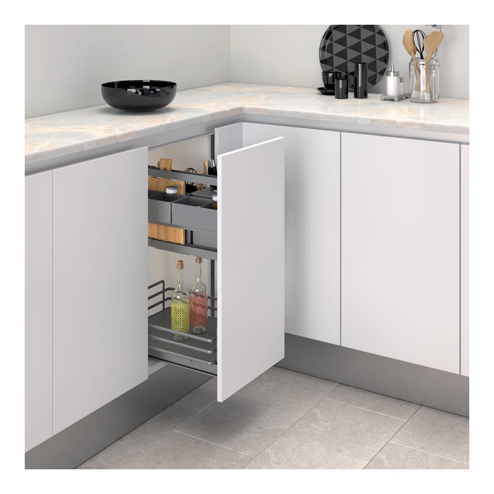 Изображение товара Выдвижная сетка INOXA Ellite COOK IT ALL с доводчиком 620х500х300 мм орион серый