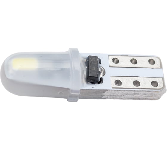 Изображение товара Автолампа SKYWAY светодиодная, T5W1.2W, 12 В, 2SMD, 1 контакт, биполярная, белая, (в компл. 10 шт.) S08201458
