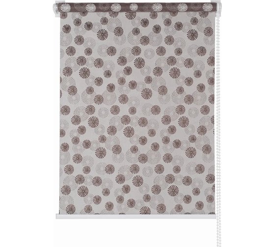 Изображение товара Рулонная штора ПраймДекор "Карусель", коричневый, 180x170 42180181