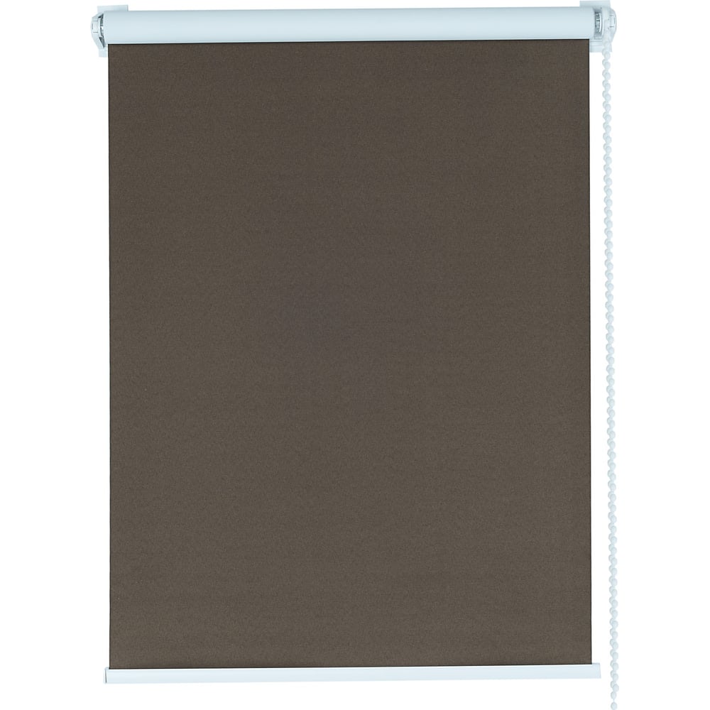 Изображение товара Рулонная штора ПраймДекор блэкаут коричневая 160x170 см для современного интерьера